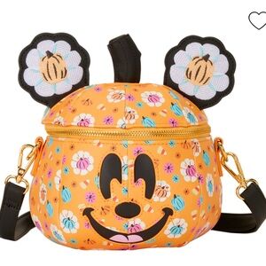 Loungefly Orange Floral Crossbody Bag